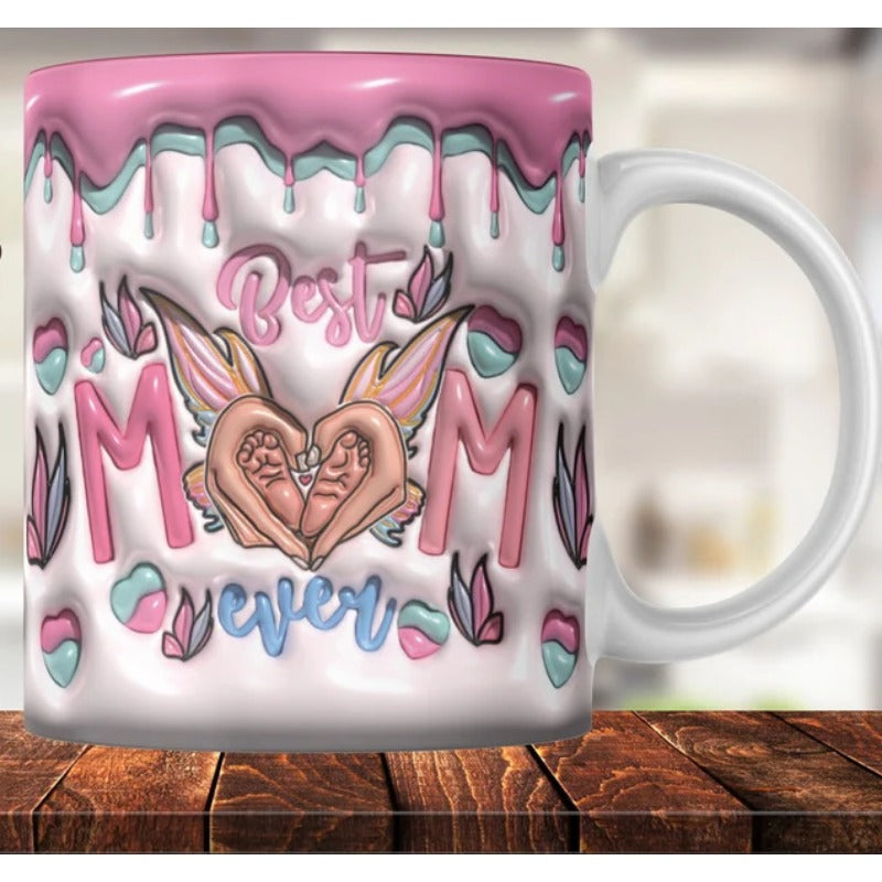 Wholesale Mother's Day in My Mom Ear Ceramic Mugs